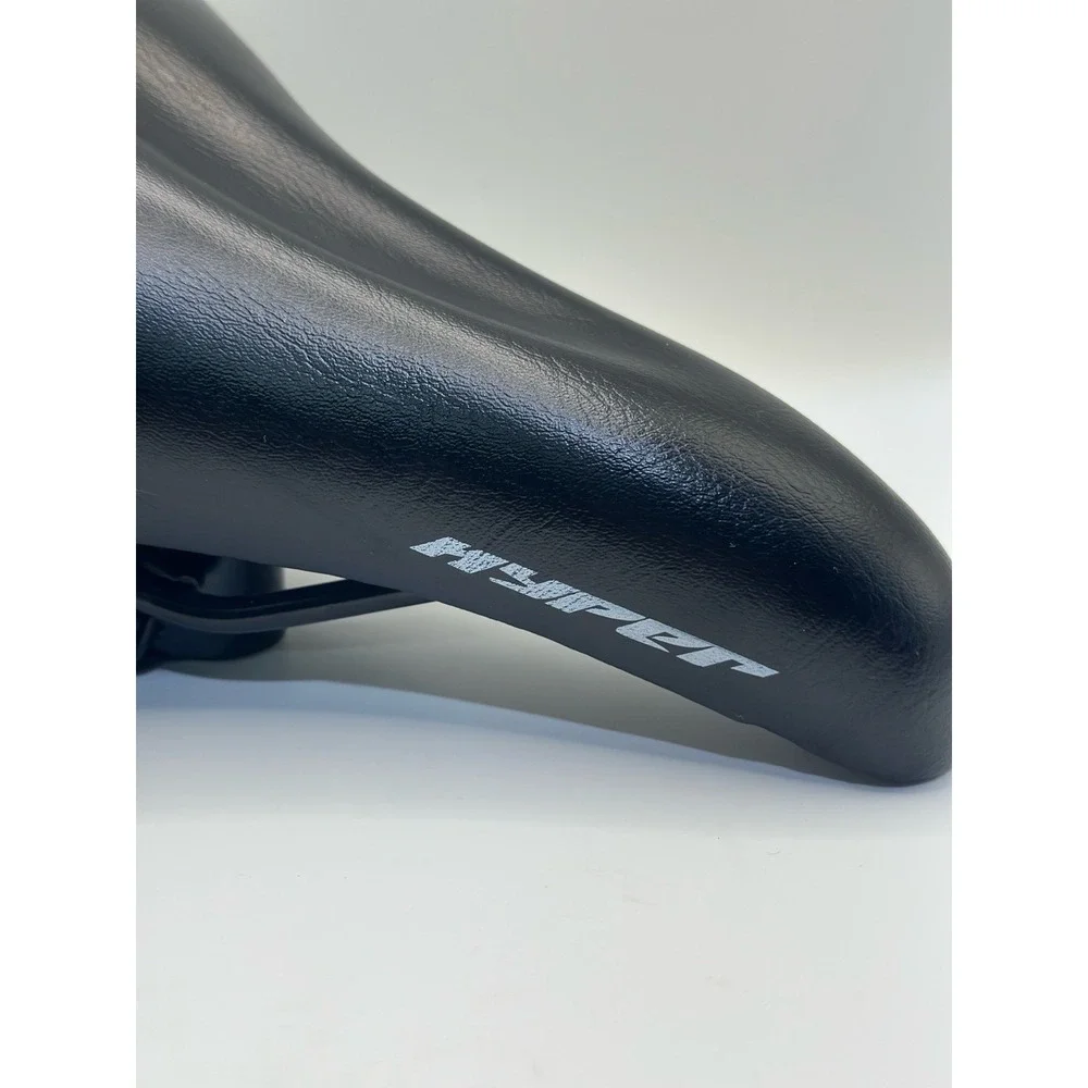 Hyper Saddle Bike Seat Black Leather Padded Contour 10